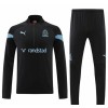 Olympique de Marseille Quarter Zip Felpe da Allenamento 2022-23 Nera per Uomo